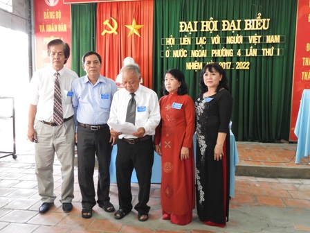 Đại hội Hội Liên lạc với người Việt Nam ở nước ngoài phường 4 lần thứ I, nhiệm kỳ 2017 - 2022