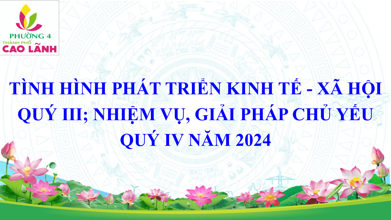 Tình hình phát triển kinh tế - xã hội Quý III; Nhiệm vụ, giải pháp chủ yếu Quý IV năm 2024