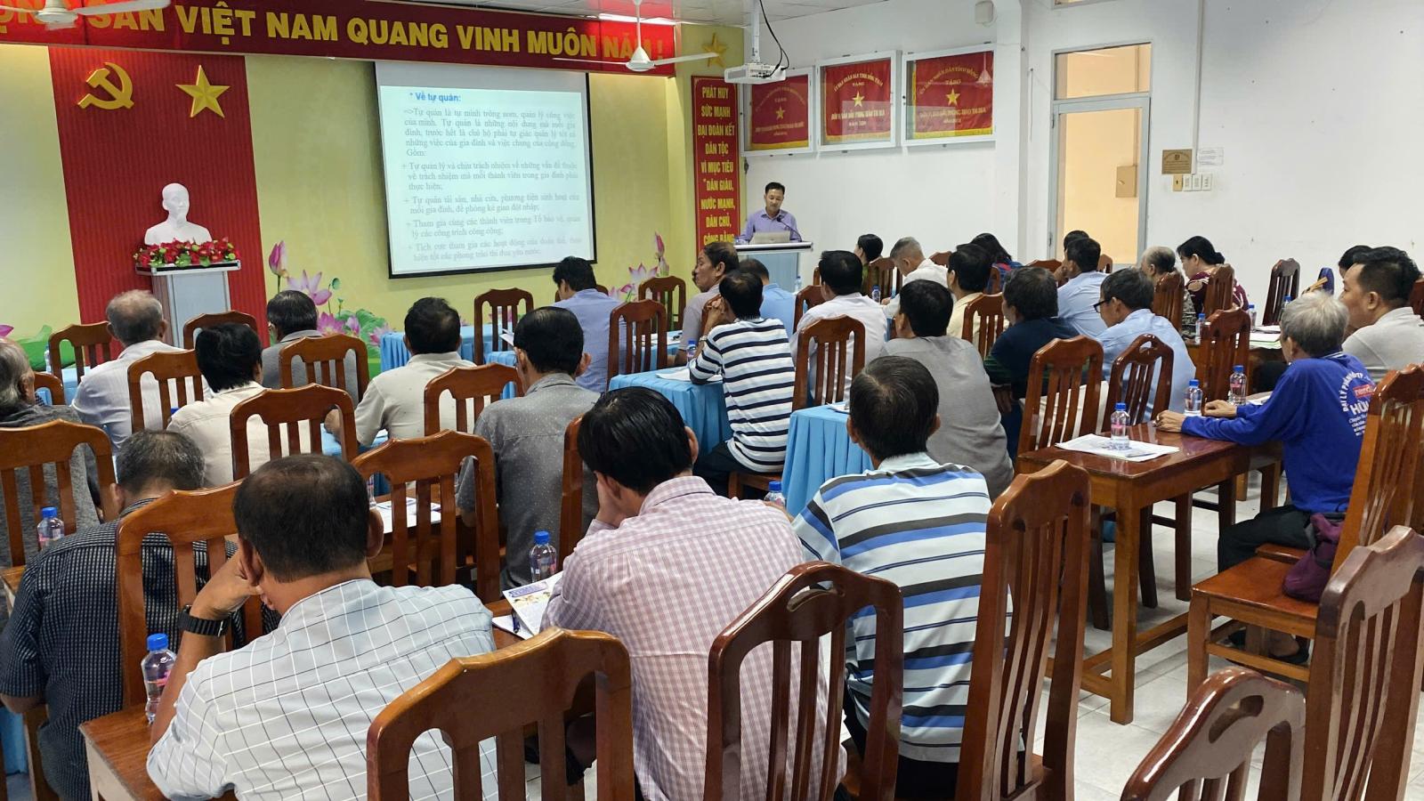 TẬP HUẤN THÀNH VIÊN BAN CÔNG TÁC MẶT TRẬN (CTMT) VÀ BAN QUẢN LÝ TỔ NHÂN DÂN TỰ QUẢN (NDTQ)  NĂM 2024